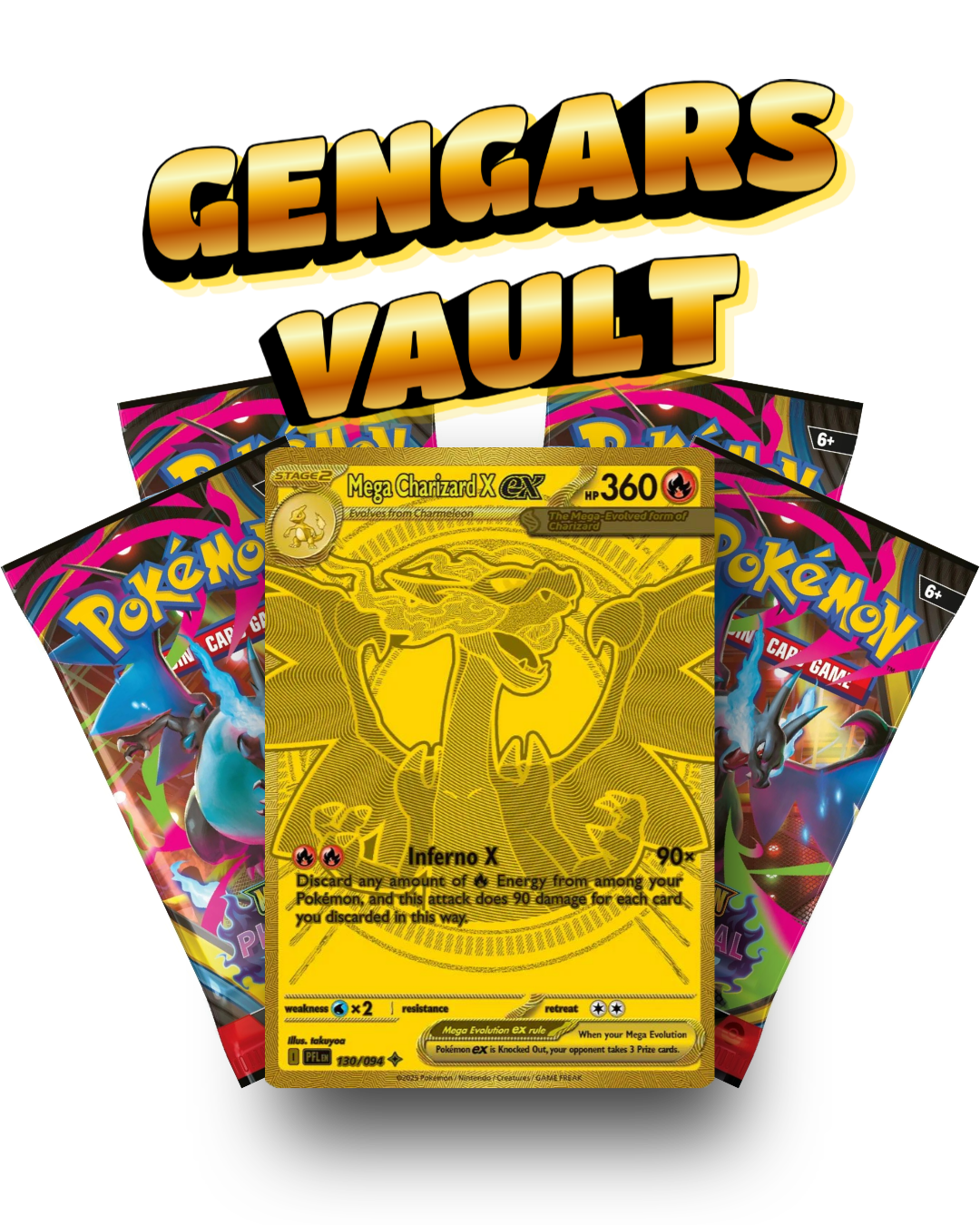 4x Phantasmal Flames Booster Pack Öppnas live (1x Gengars Vault)