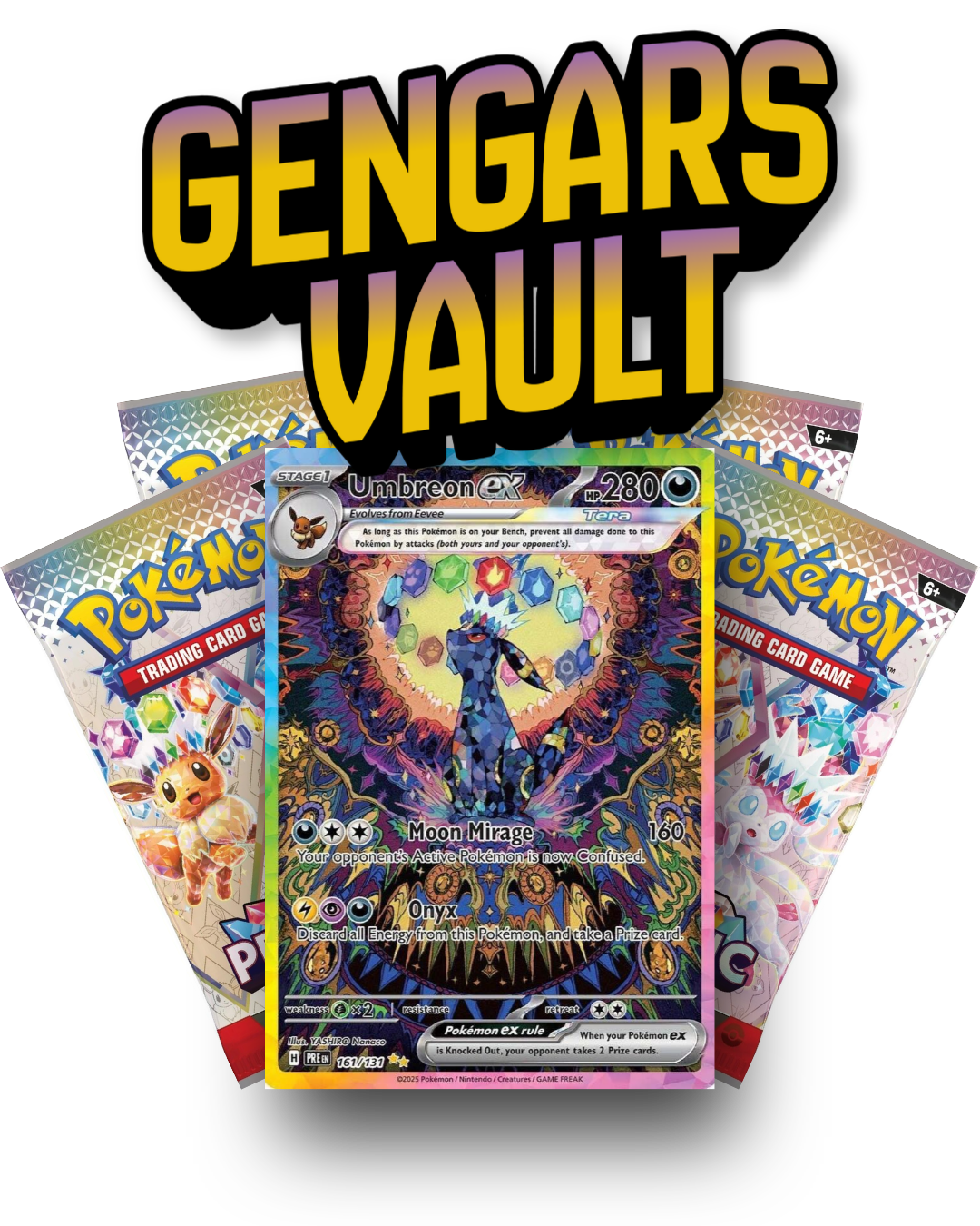 4x Prismatic Evolution Booster Pack Öppnas live (1x Gengars Vault)